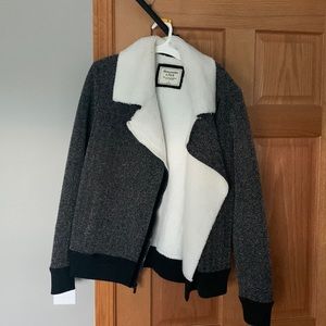 Abercrombie fuzzy coat